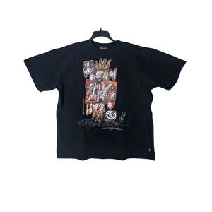 Miskeen Originals Mens 2XL Black Graphic T-Shirt King Art Streetwear Cotton Tee